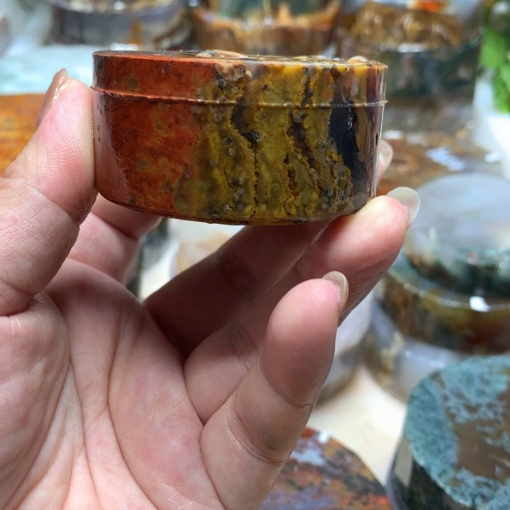 y***7定制玛瑙定制面包扣2个