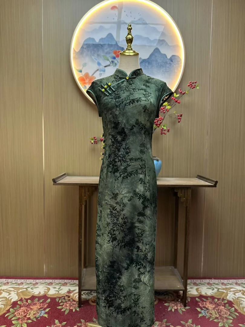 静安 文艺国风复古气质优雅日常显瘦旗袍
