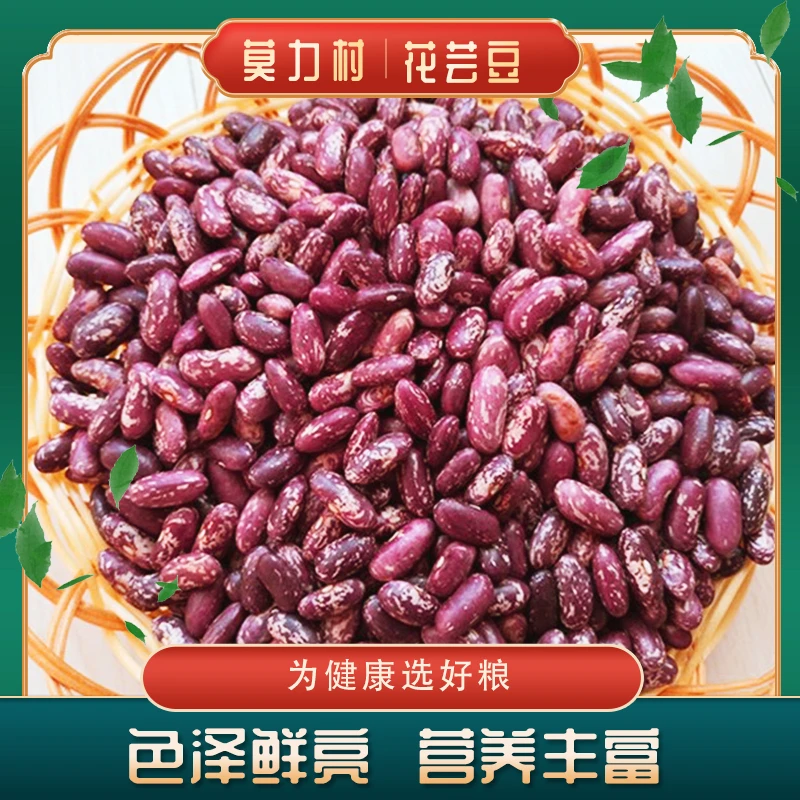 莫力村芸豆5斤花芸豆豆饭东北优质粗粮新花豆当季新豆豆米新豆