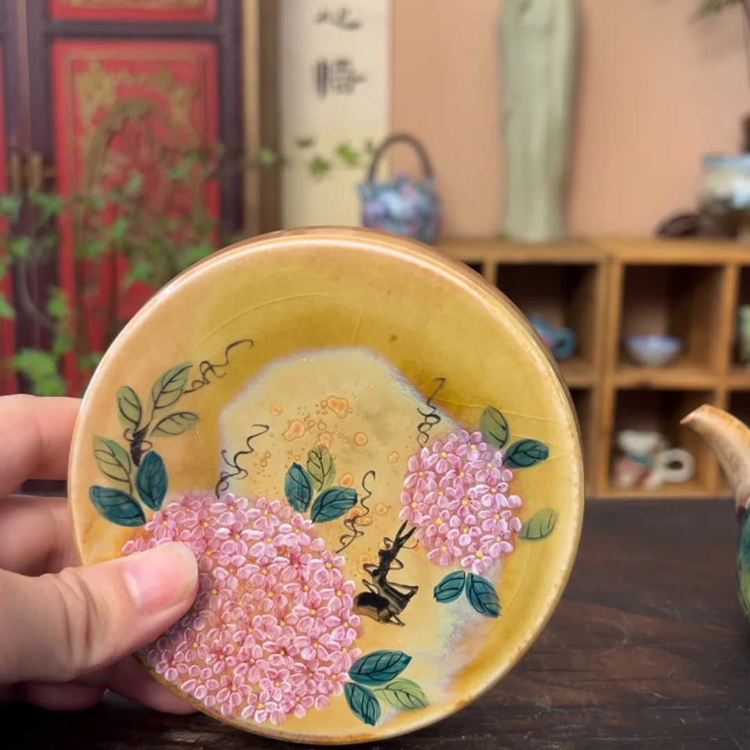 柴烧手工手绘陶瓷