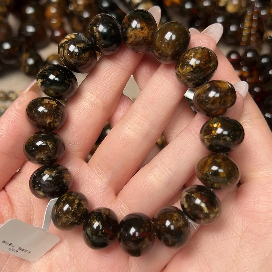 未镶嵌琥珀手链巳**意抚顺琥珀