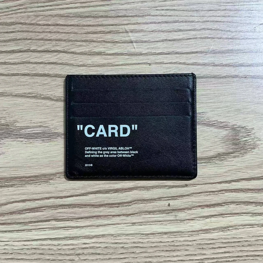 99新 maje off white（pm）黑色卡包 /7807