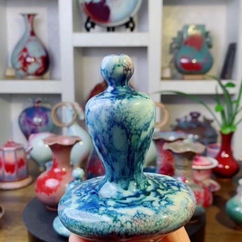 海***3瓷片禹州神后钧瓷原产地~