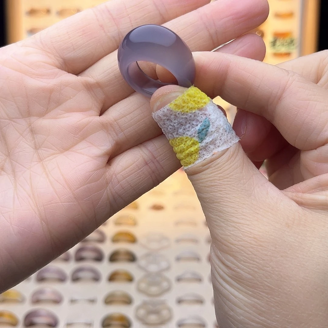 玛瑙/玉髓戒指未镶嵌