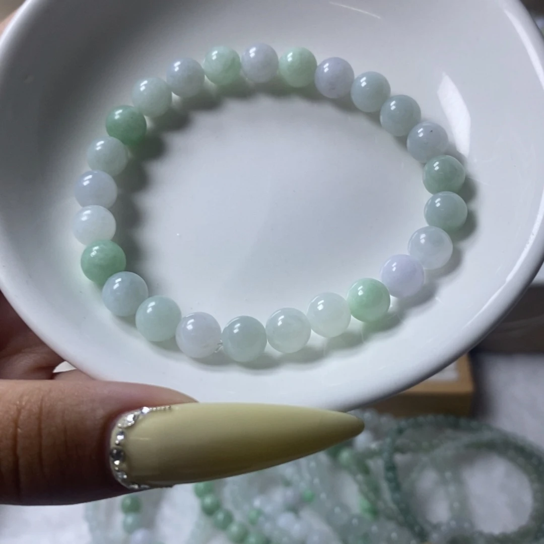 未镶嵌手链翡翠马卡龙卡7