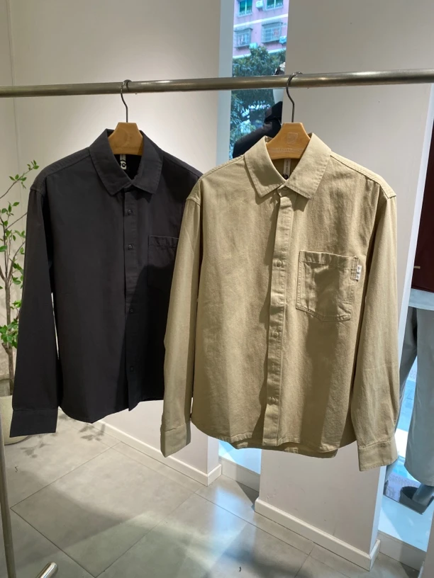 【Shange】2025春季新款纯棉休闲衬衫