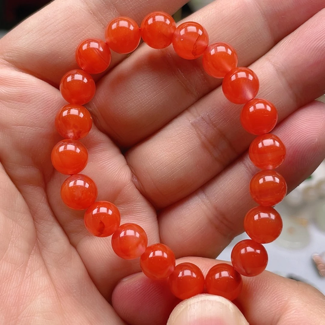 南红玛瑙手链未镶嵌