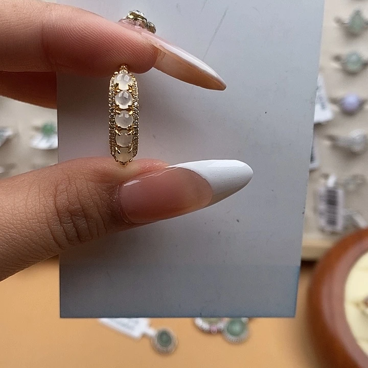 翡翠戒指银S925镶嵌111111