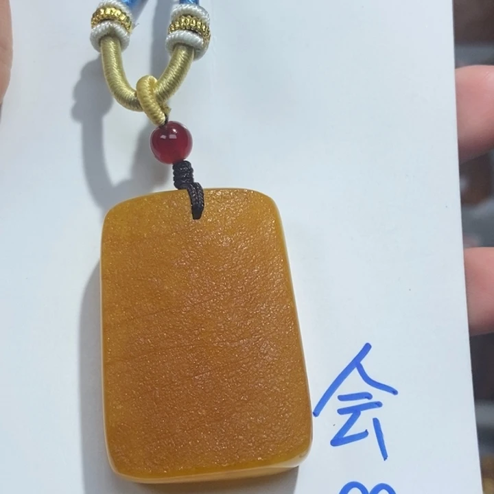 定制琥珀未镶嵌琥珀蜜蜡吊坠项链