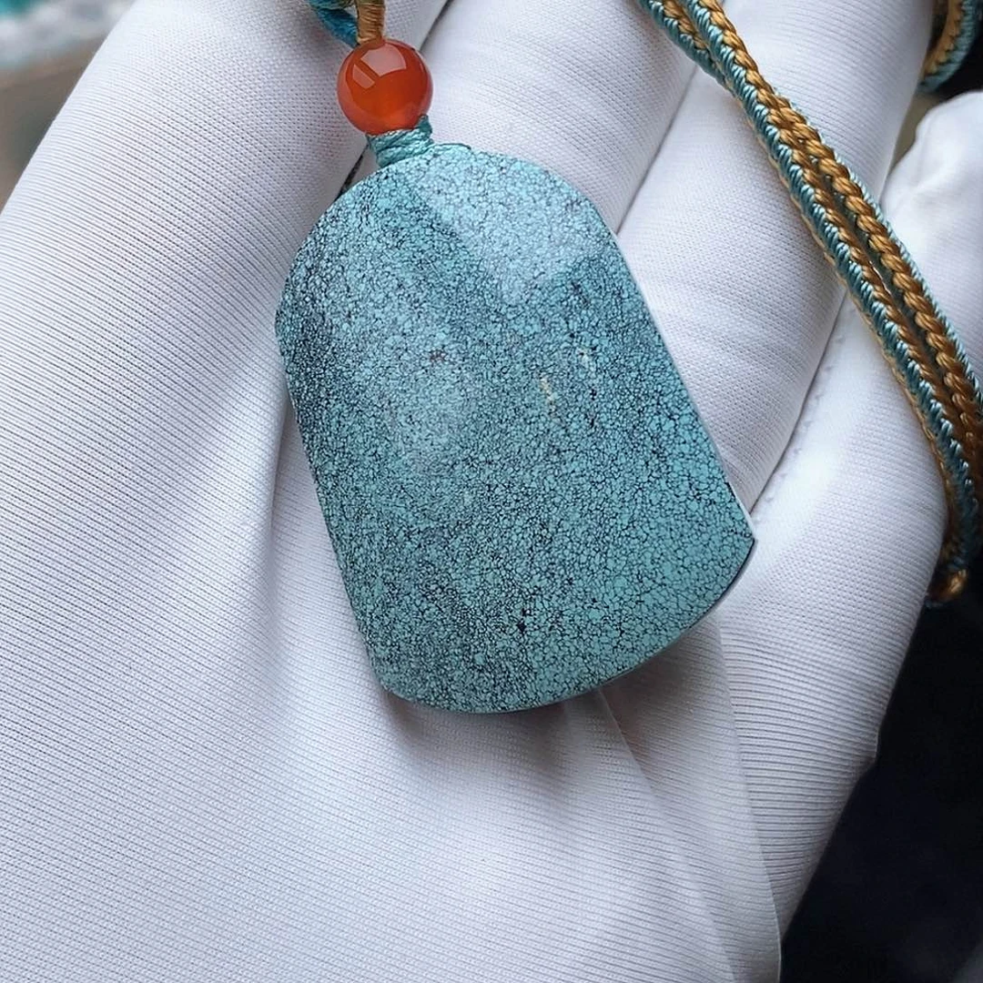 绿松石未镶嵌无事牌