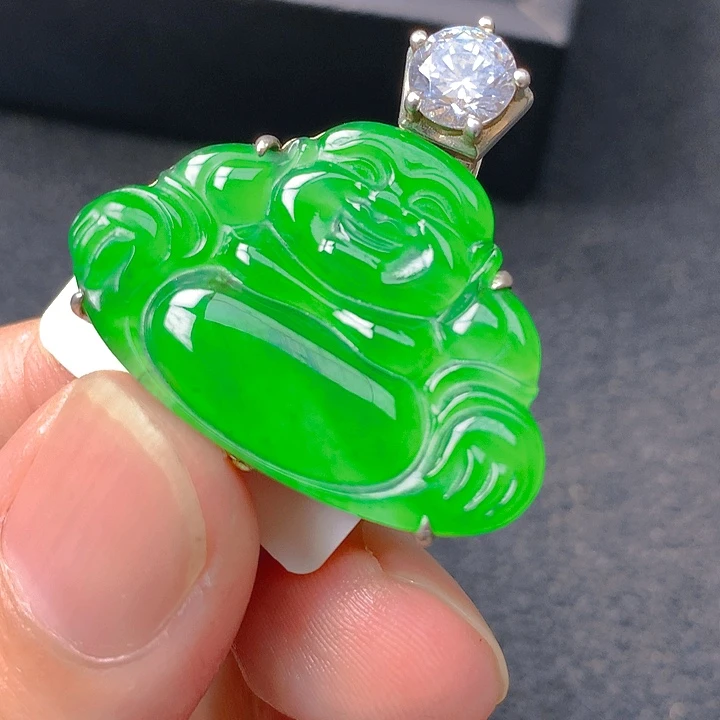 翡翠银S925镶嵌颈饰