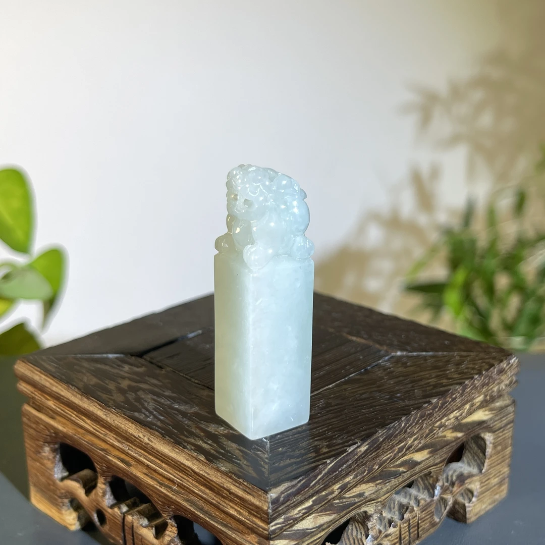 JCB21-019   天然缅甸A货翡翠   印章