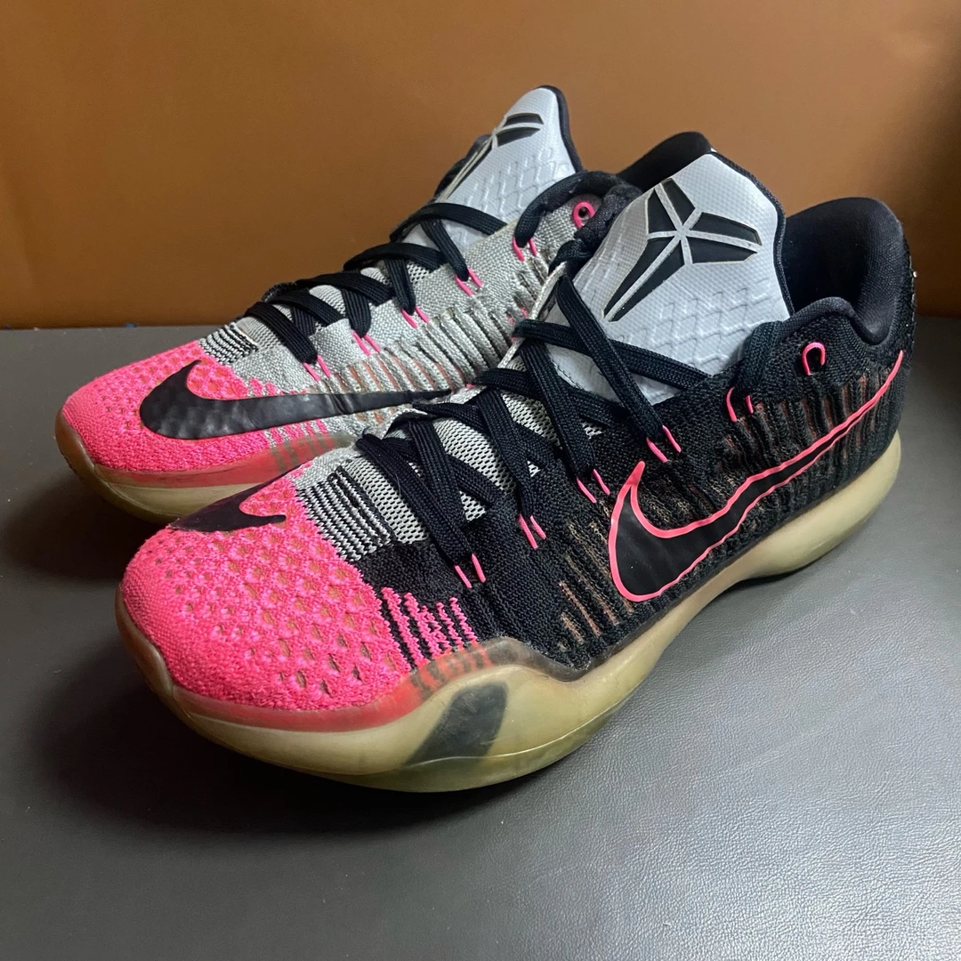 85新 43码科比10黑粉 气垫坏了 不适合打球 鞋帮修复 实战/3799