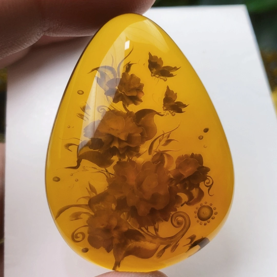 【闪购商品】蓝珀吊坠(不含链)未镶嵌