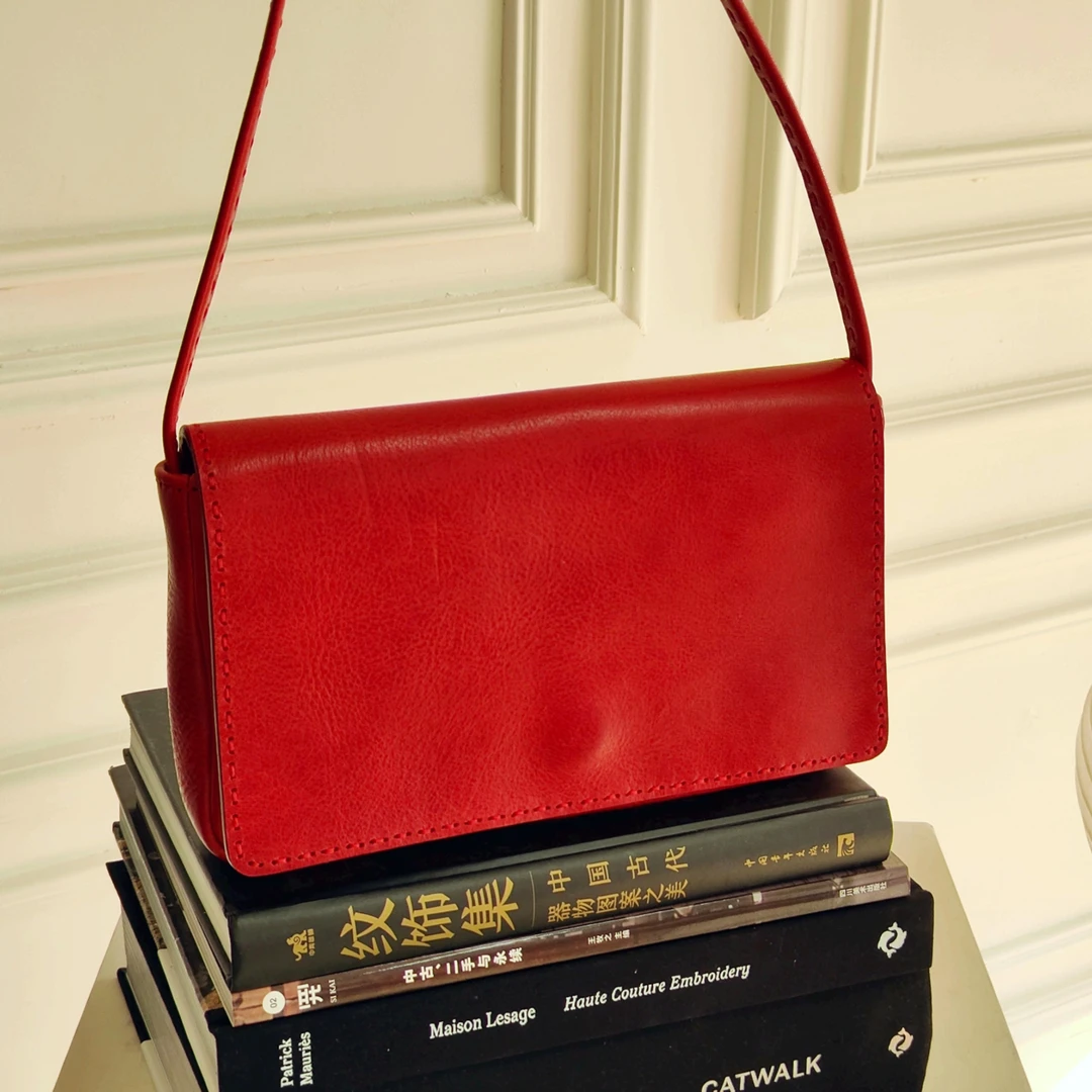 三笙鱼SANSHENGYU 【Nuance小号缝线单肩包】——设计师风格系列