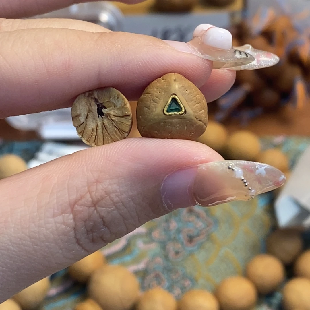 吊坠凤眼菩提镶嵌龙眼