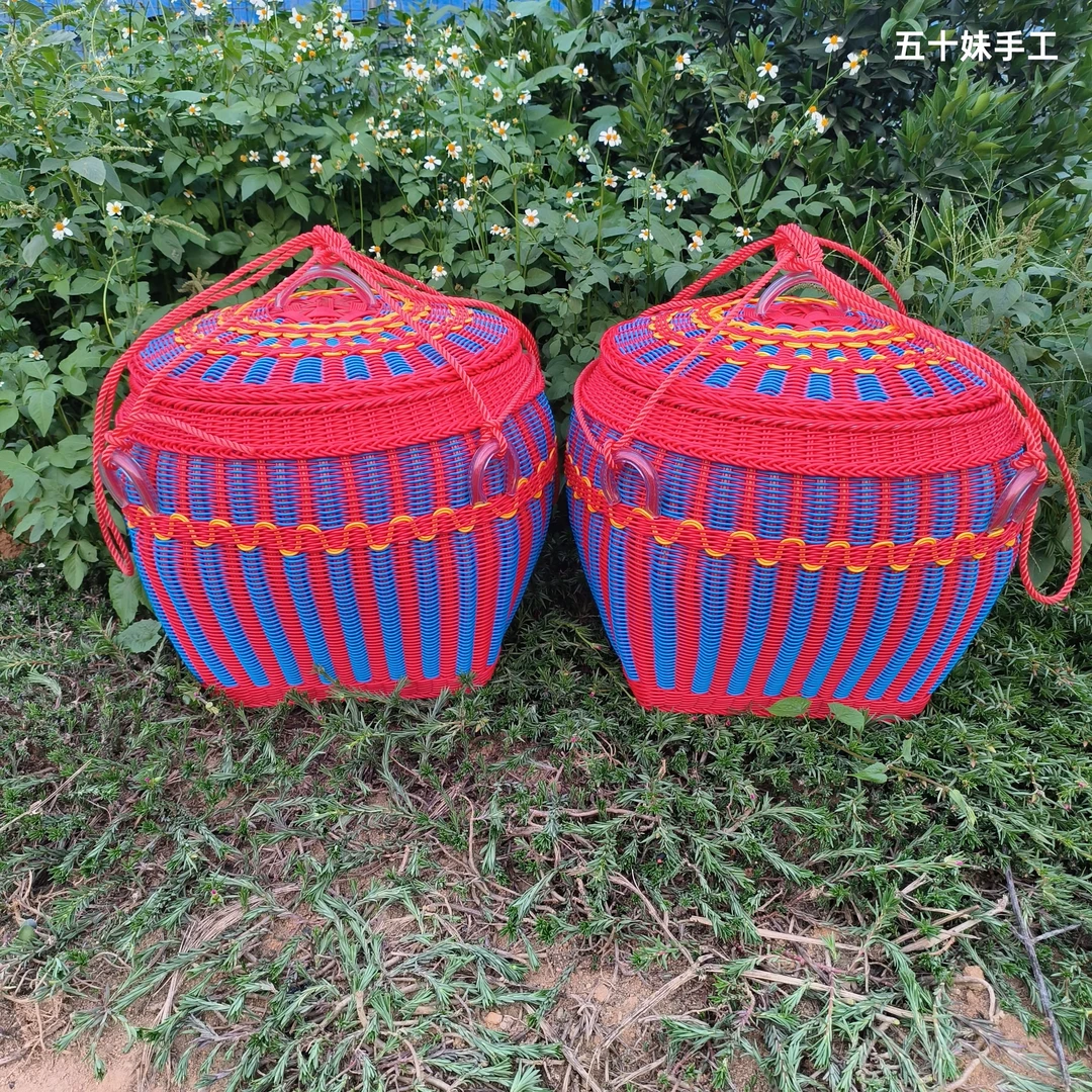 40口红蓝加大喜庆罗筐