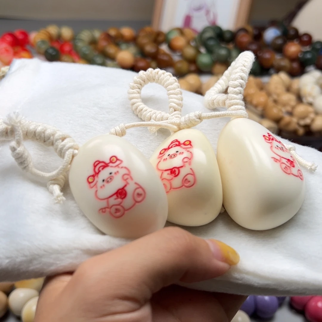 菩提根/象牙果吊坠A31牙果猪手把件30-40mm一串通货随机