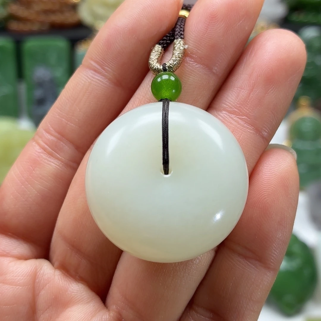 和田玉未镶嵌颈饰加厚