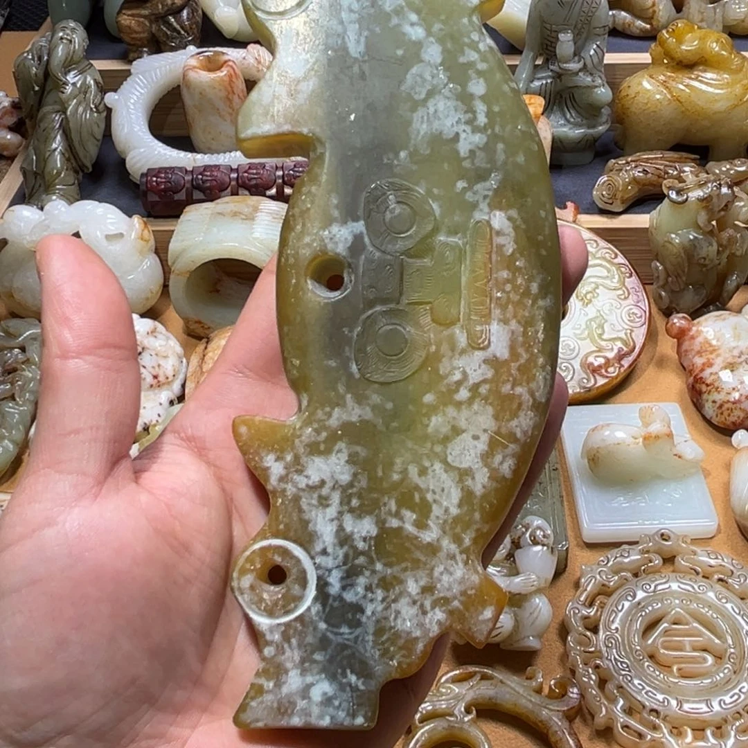 蛇纹石玉珠宝奇石未镶嵌童****g