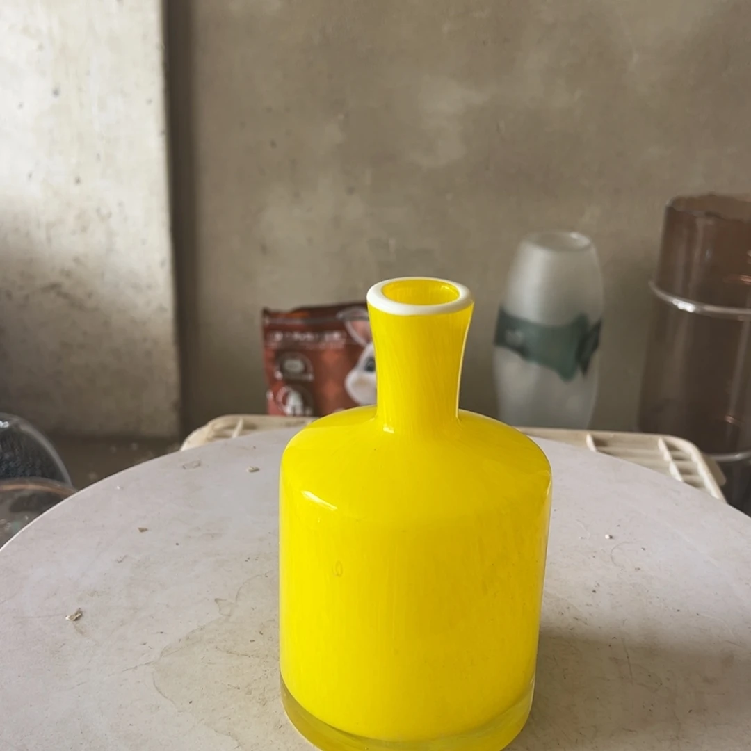 弘扬琉璃花器微瑕高度17