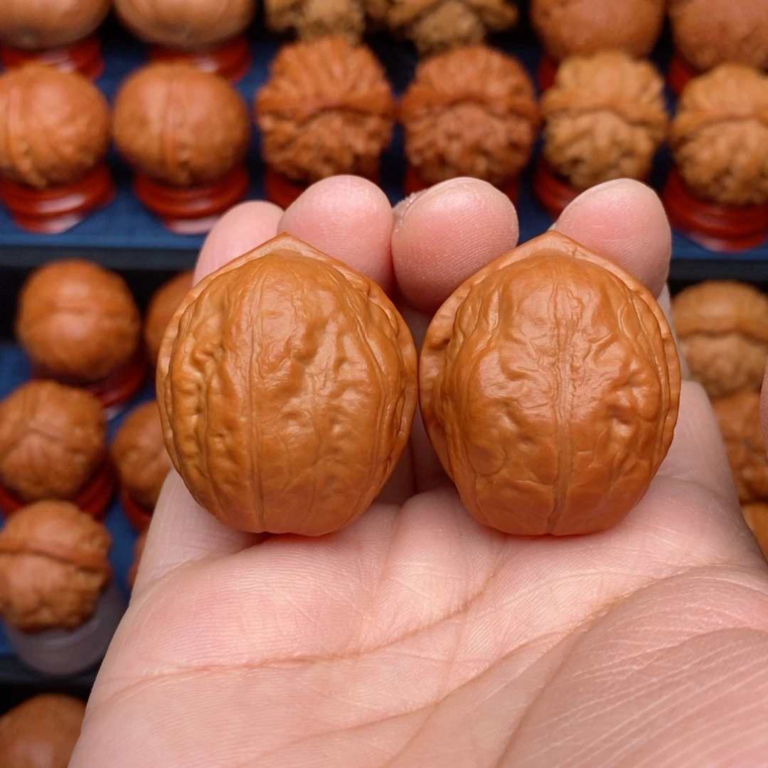 把件文玩核桃手捻野生平底蟾