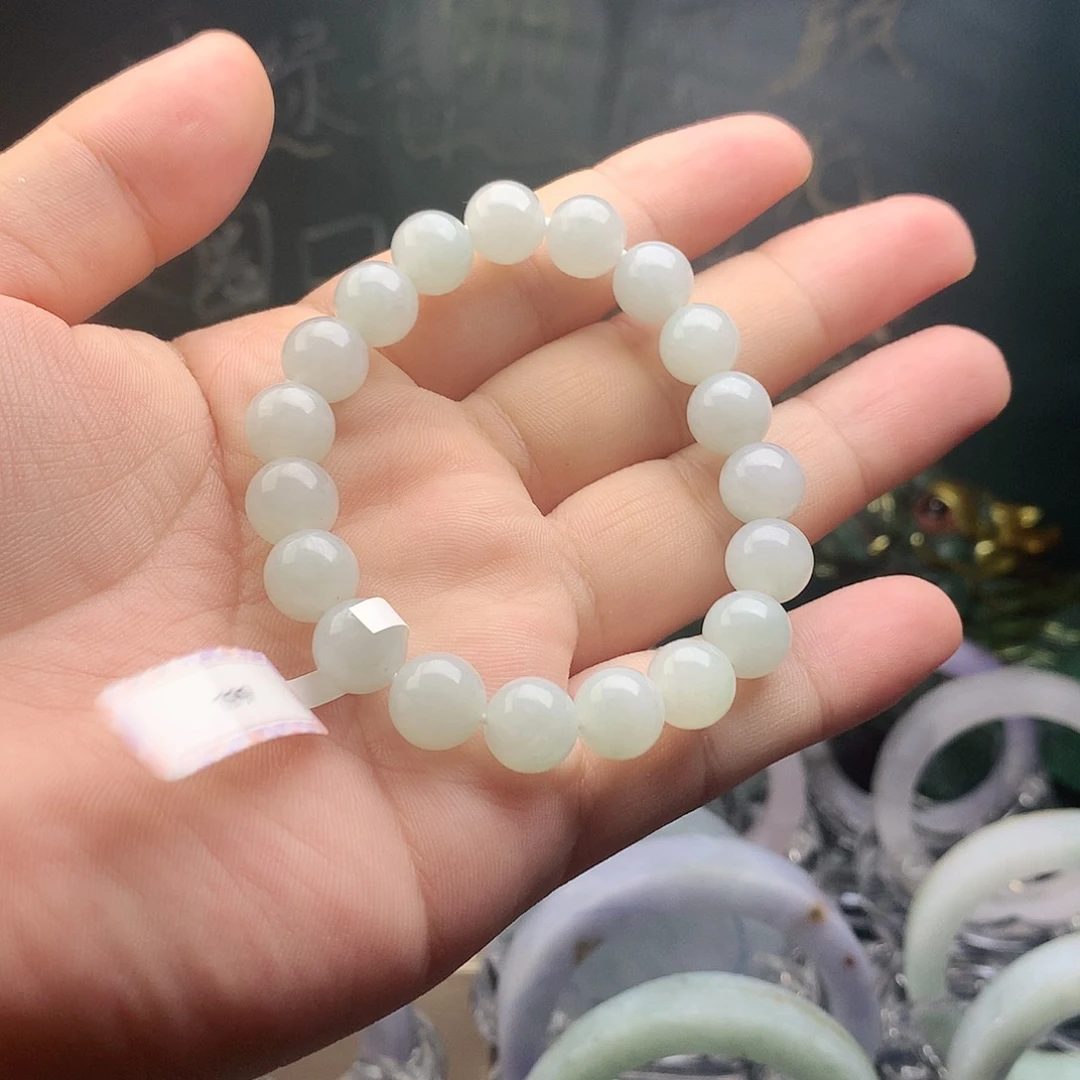 未镶嵌手镯翡翠白冰