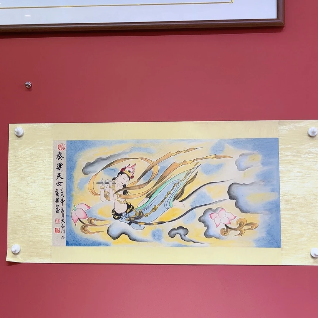 国画侯果山老师亲笔手绘作品朵