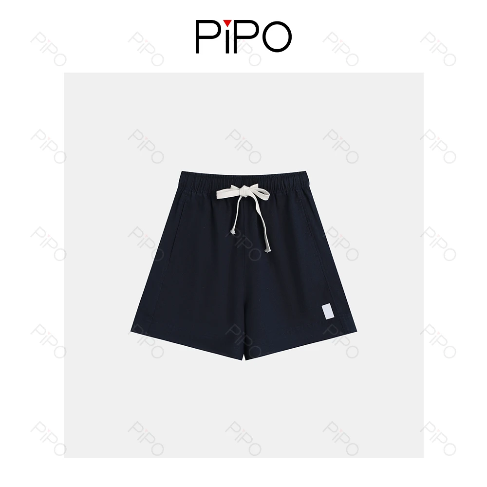 PIPO夏季薄款三分裤撞色拼接西装短裤短裤裤子运动五分裤DD52V299