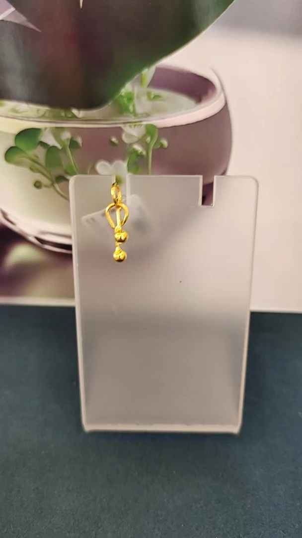 红飞珠宝足金耳饰