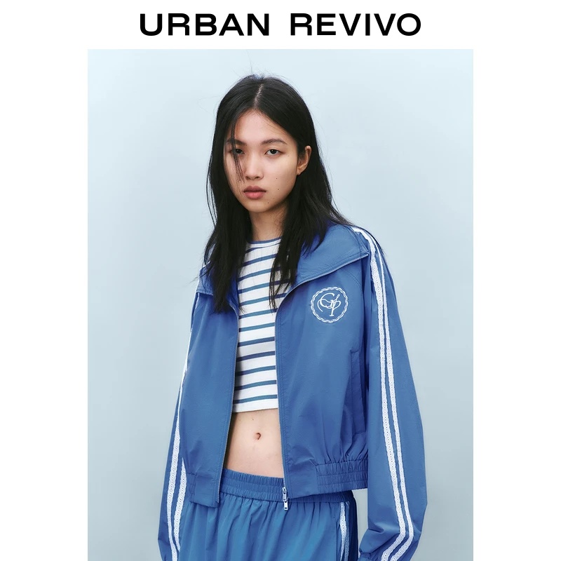 【轻夏运动】UR2025新品欧若风运动蕾丝边超宽松外套UYY150011