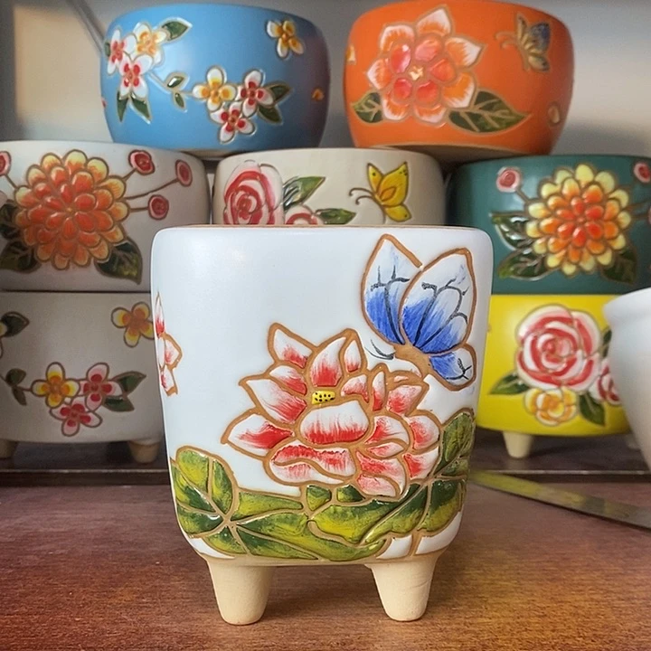 外11内9高11.5左右，纯手工製作，一单包邮