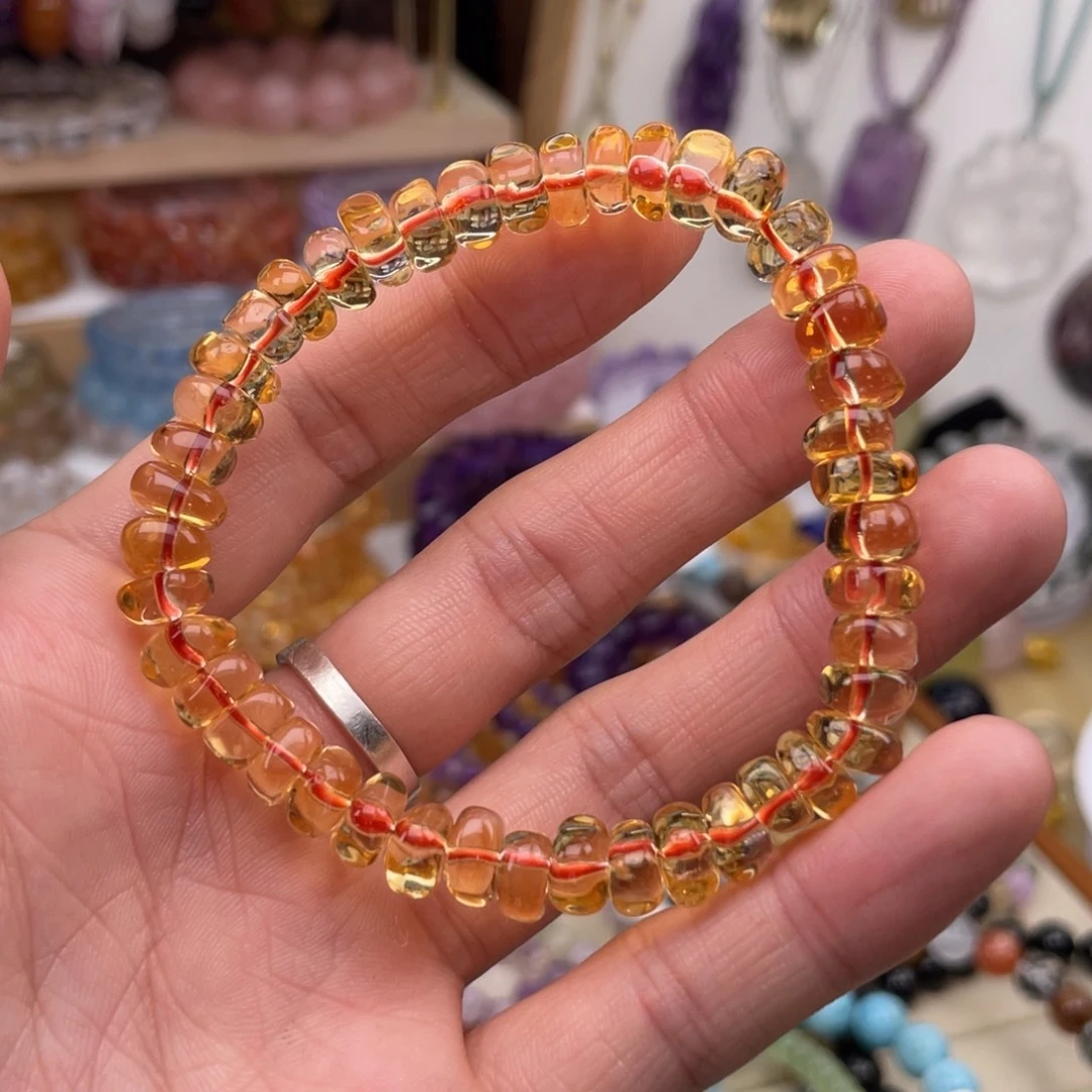 水晶手链未镶嵌黄水晶