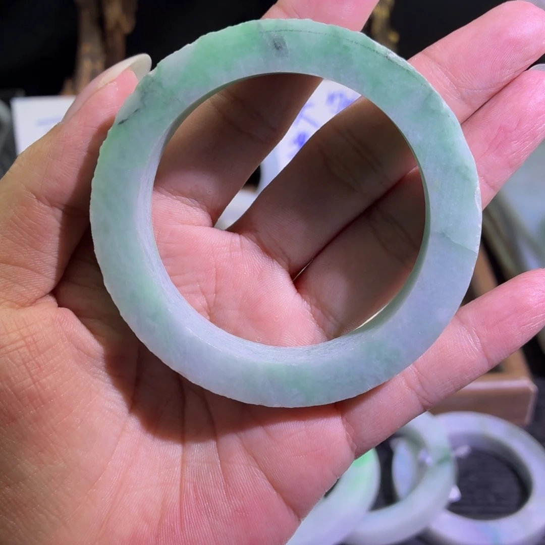 定制翡翠未镶嵌缅甸翡翠A货手镯毛胚定制
