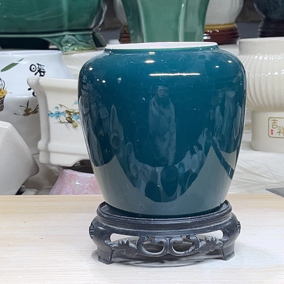 陶瓷绿植多肉微瑕花盆口径8*13