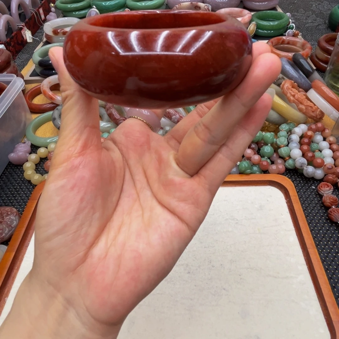 石英岩玉未镶嵌圈口60