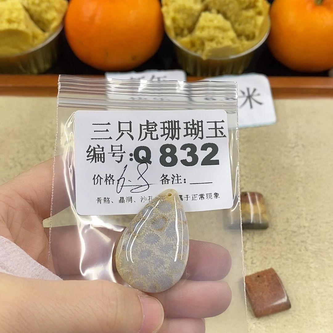 硅化珊瑚（珊瑚玉）1未镶嵌用****舞