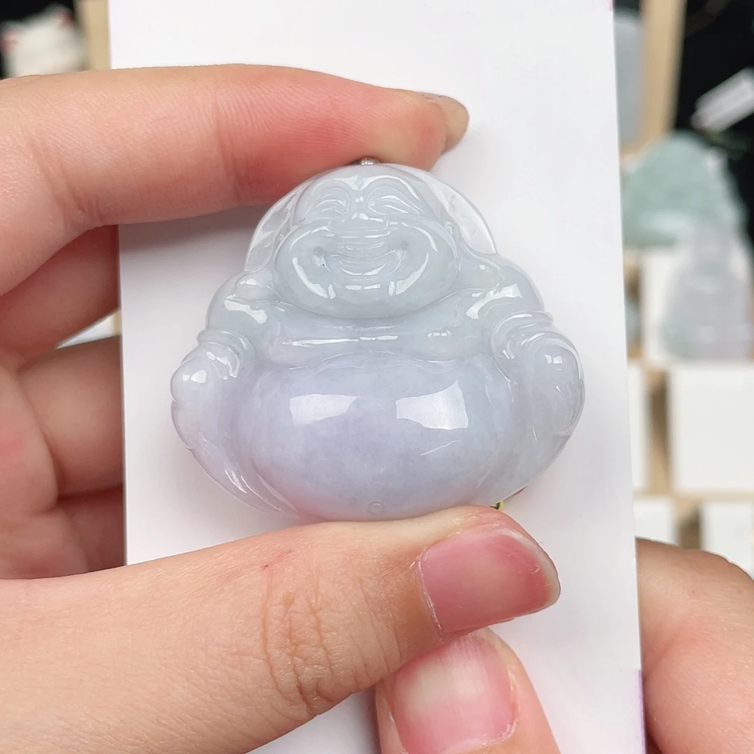 翡翠未镶嵌颈饰佛公