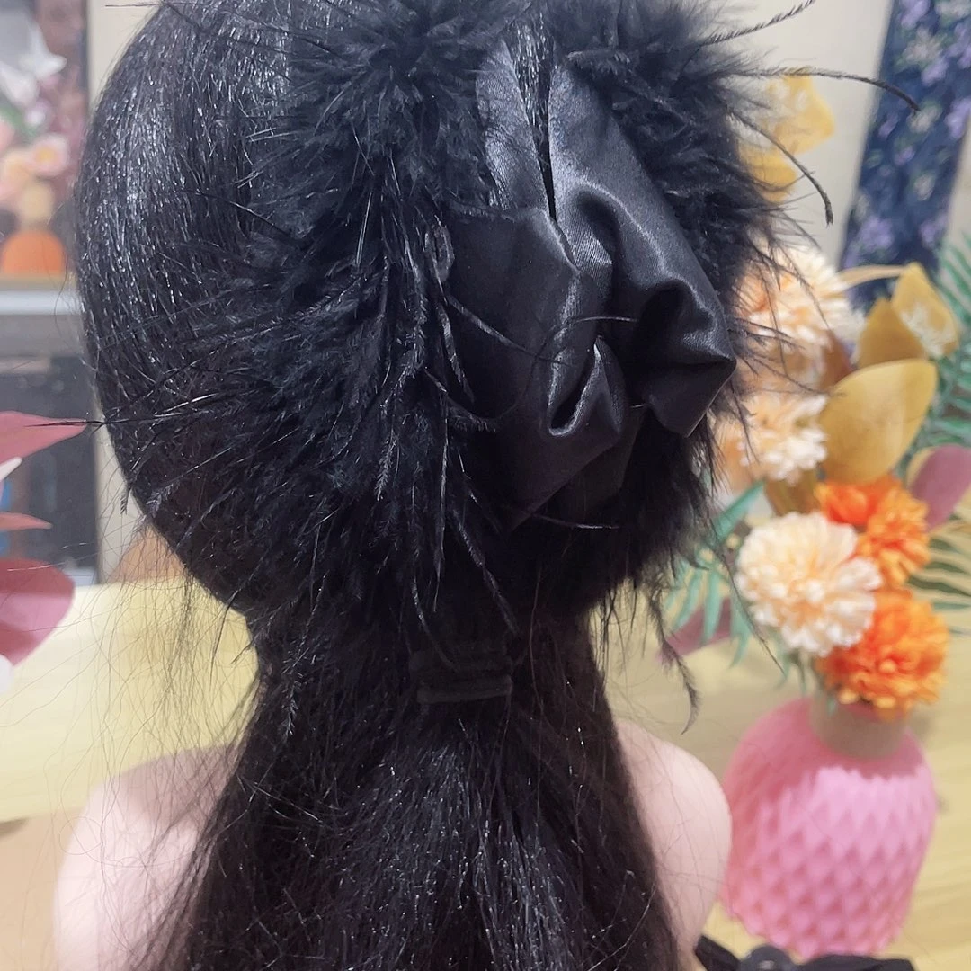 皮质铁合金蝴蝶结发夹