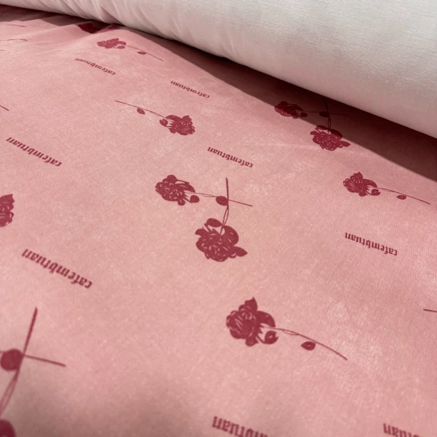 98  纯棉晕染玫瑰花牛仔面料3米价