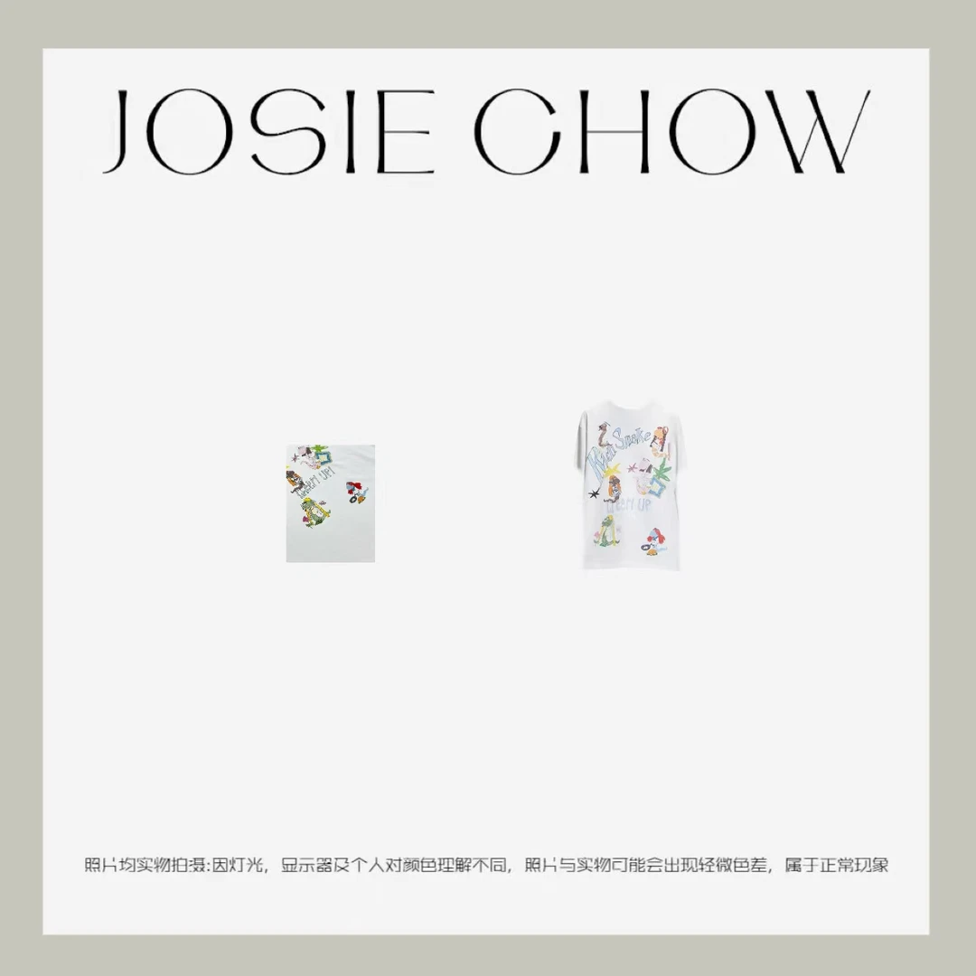 JOSIE CHOW【小蛇T】女款印花短袖T恤。JC4010183