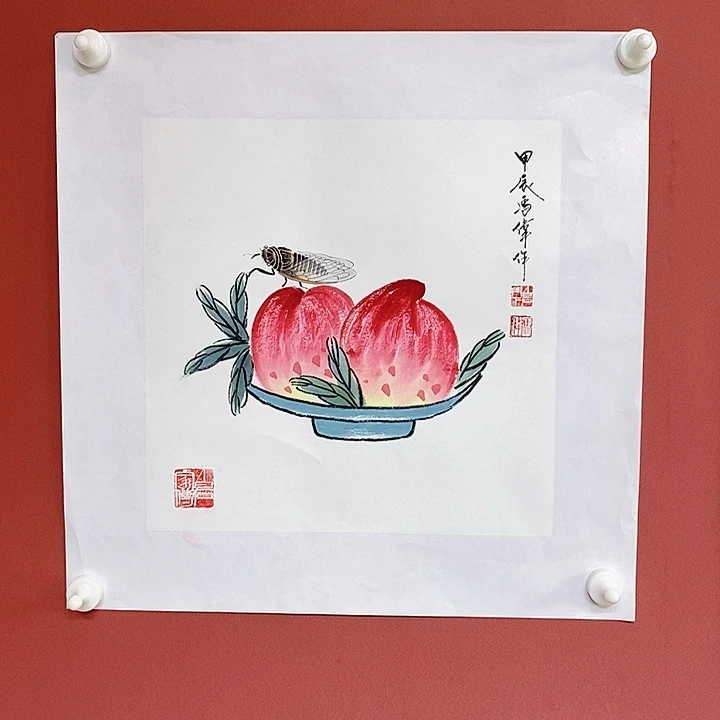 国画冯伟老师手绘国画作品音浩