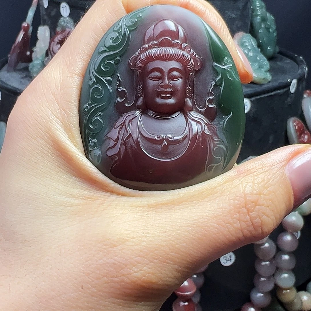 了***。玛瑙/玉髓未镶嵌秦紫玉紫绿玛瑙突然饰品