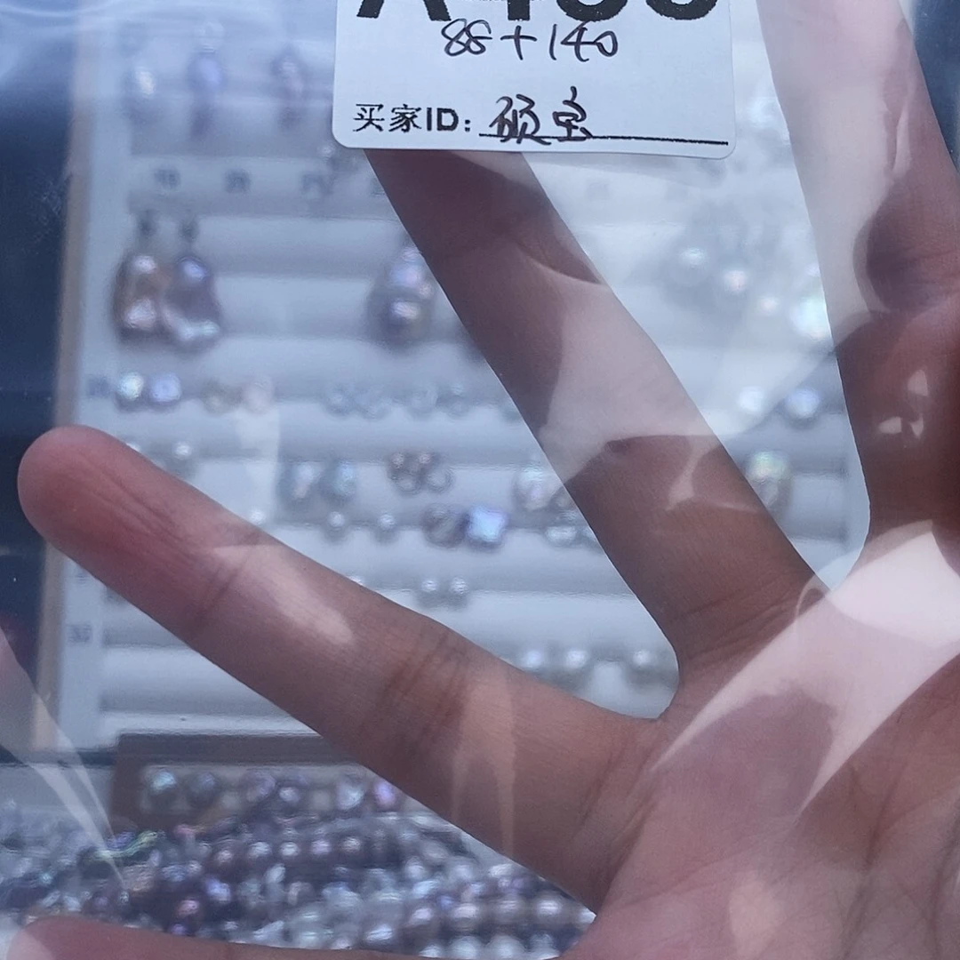 银S925镶嵌淡水珍珠耳饰硕*