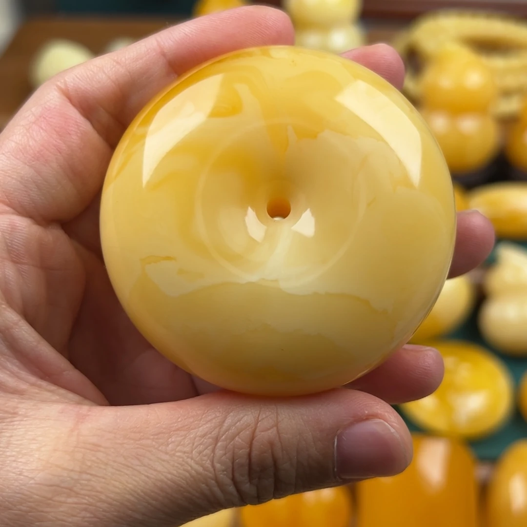 琥珀未镶嵌颈饰纯天然琥珀蜜蜡无优化