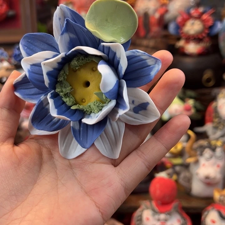 陶摆件小镇青花每日有新品