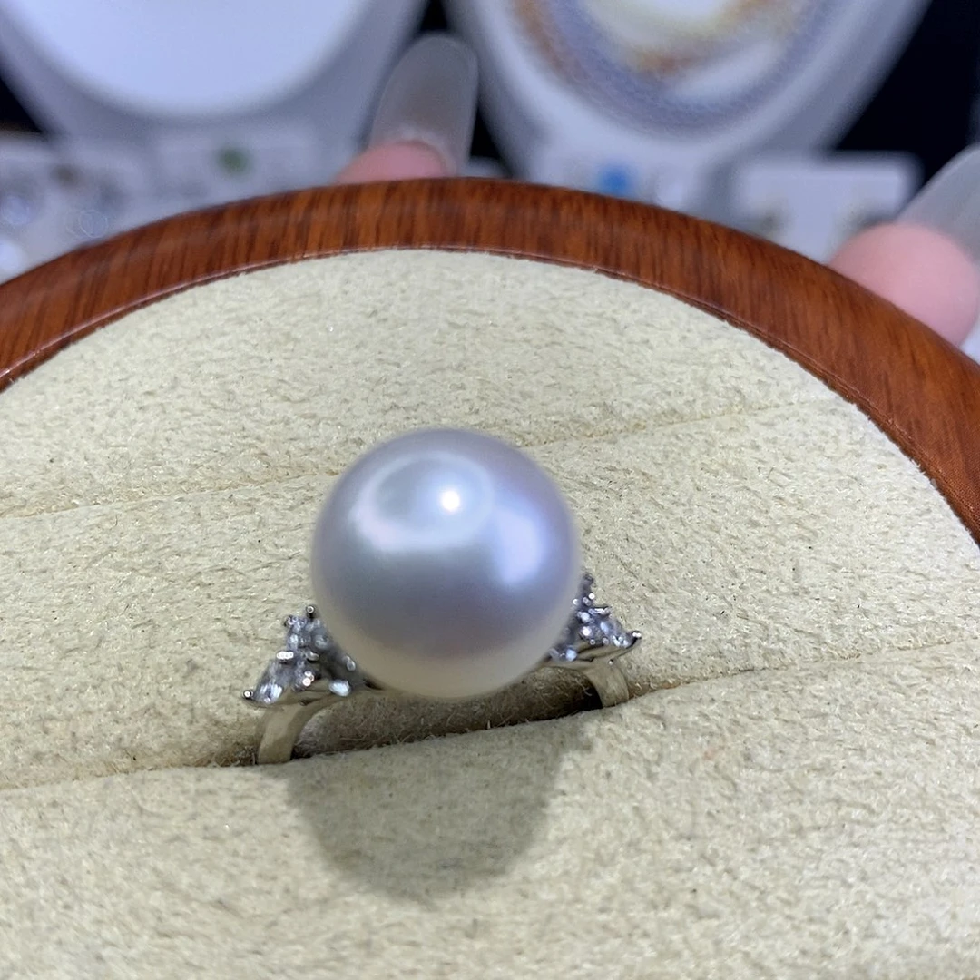 合金戒指淡水珍珠