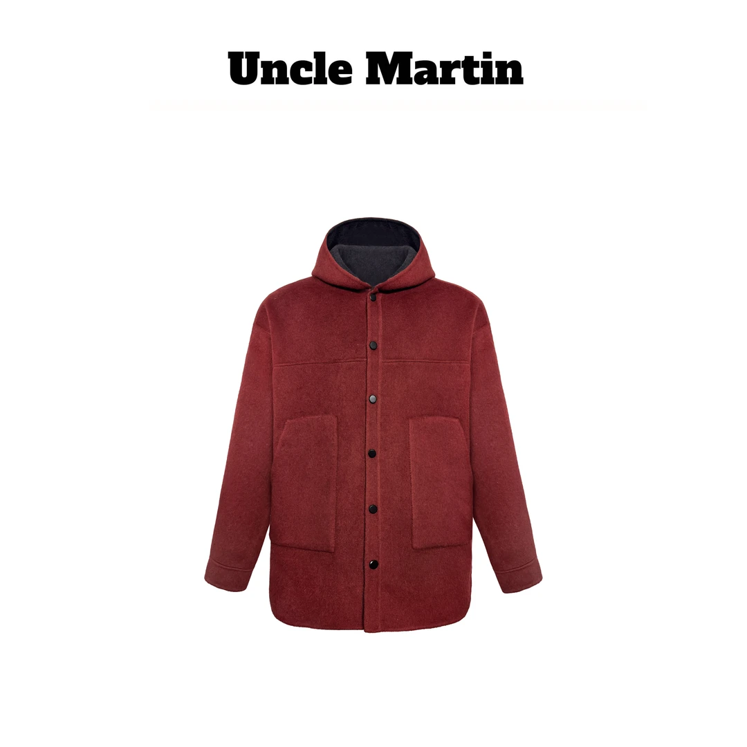 马丁叔叔 LP同款 25AW冬外套双面穿双面呢外套 654