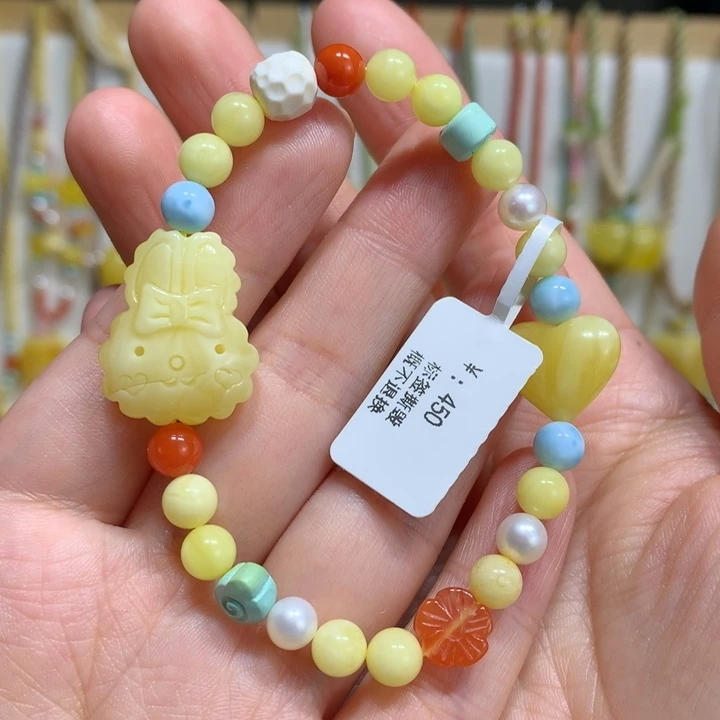 蜜蜡手链未镶嵌6m m