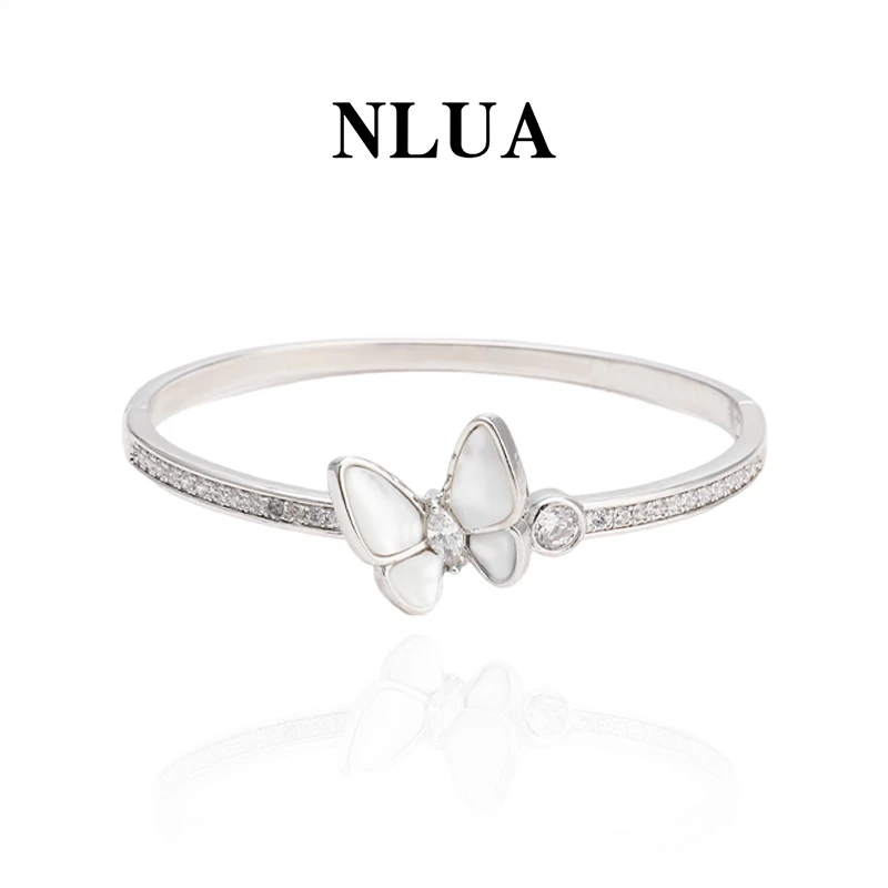 铜合金合成锆石手镯 炫丽蝶光手镯